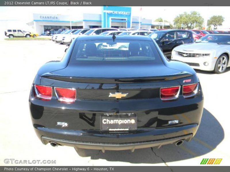 Black / Black 2012 Chevrolet Camaro LT/RS Coupe