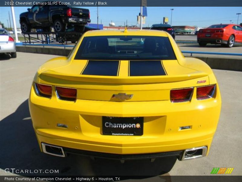 Rally Yellow / Black 2012 Chevrolet Camaro SS/RS Coupe