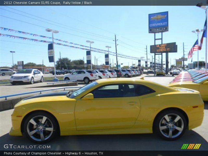 Rally Yellow / Black 2012 Chevrolet Camaro SS/RS Coupe