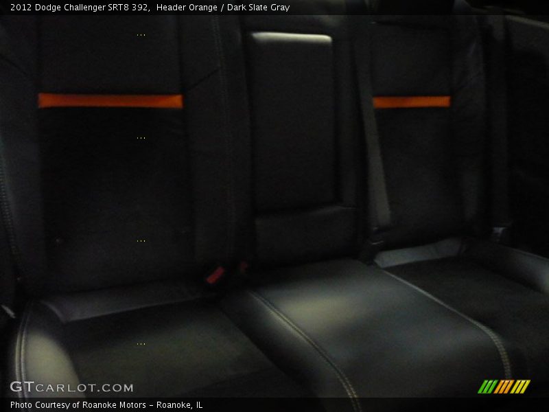 Header Orange / Dark Slate Gray 2012 Dodge Challenger SRT8 392