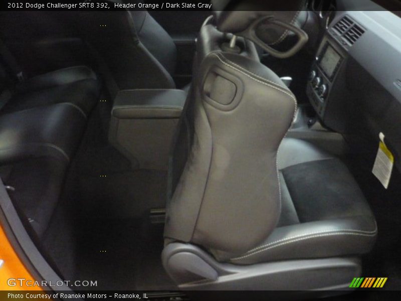 Header Orange / Dark Slate Gray 2012 Dodge Challenger SRT8 392