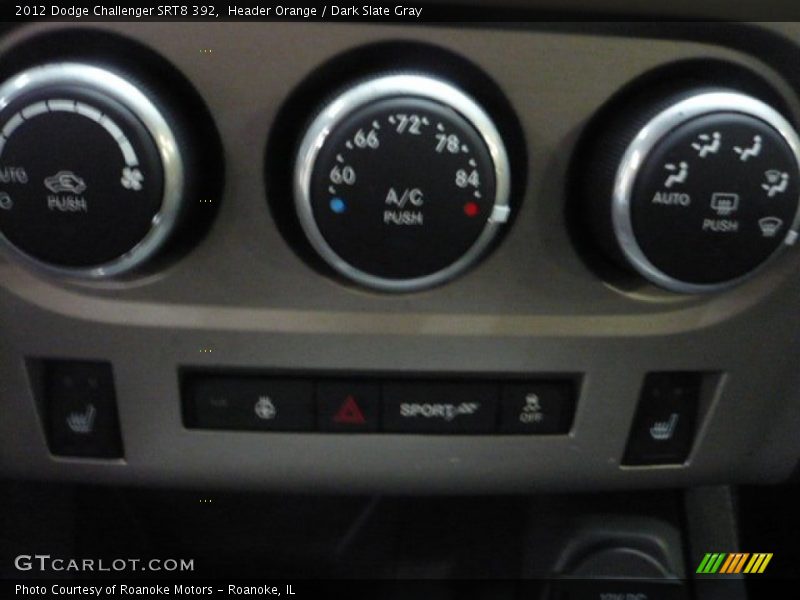 Header Orange / Dark Slate Gray 2012 Dodge Challenger SRT8 392