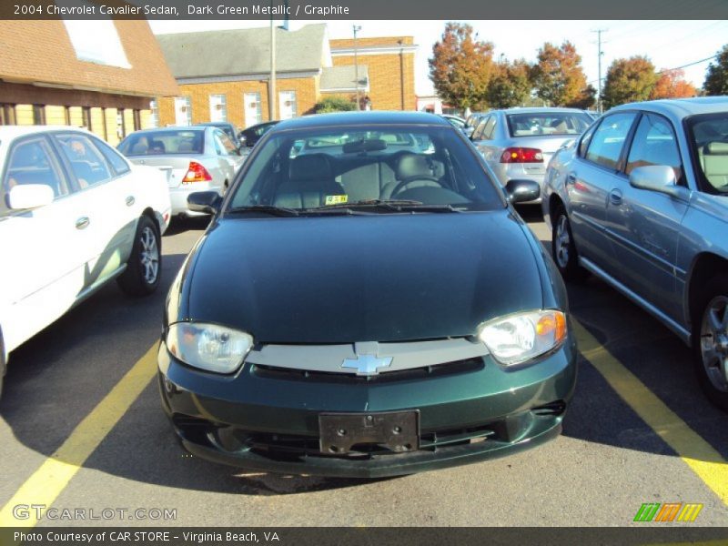 Dark Green Metallic / Graphite 2004 Chevrolet Cavalier Sedan