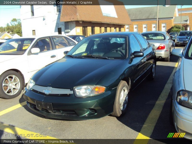 Dark Green Metallic / Graphite 2004 Chevrolet Cavalier Sedan
