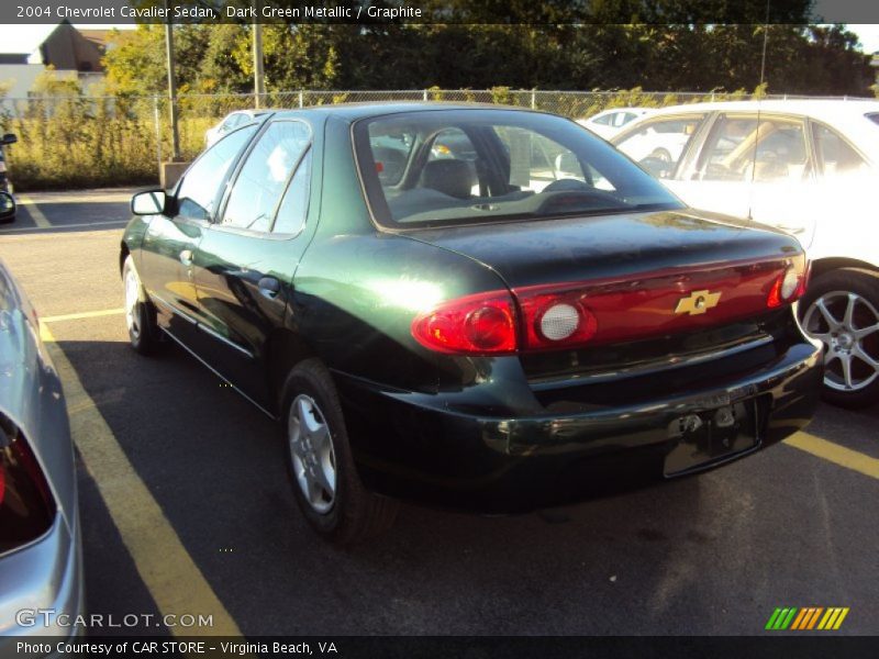 Dark Green Metallic / Graphite 2004 Chevrolet Cavalier Sedan