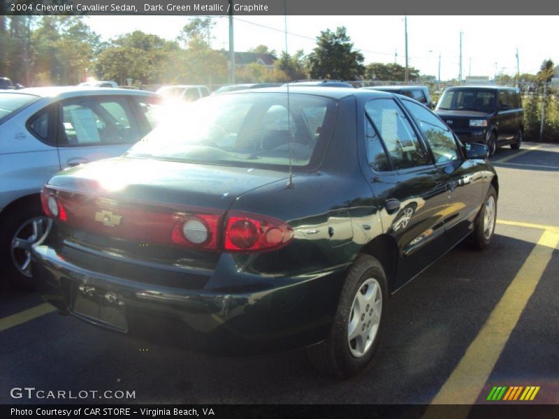 Dark Green Metallic / Graphite 2004 Chevrolet Cavalier Sedan