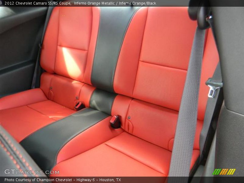 Inferno Orange Metallic / Inferno Orange/Black 2012 Chevrolet Camaro SS/RS Coupe