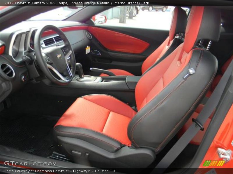  2012 Camaro SS/RS Coupe Inferno Orange/Black Interior