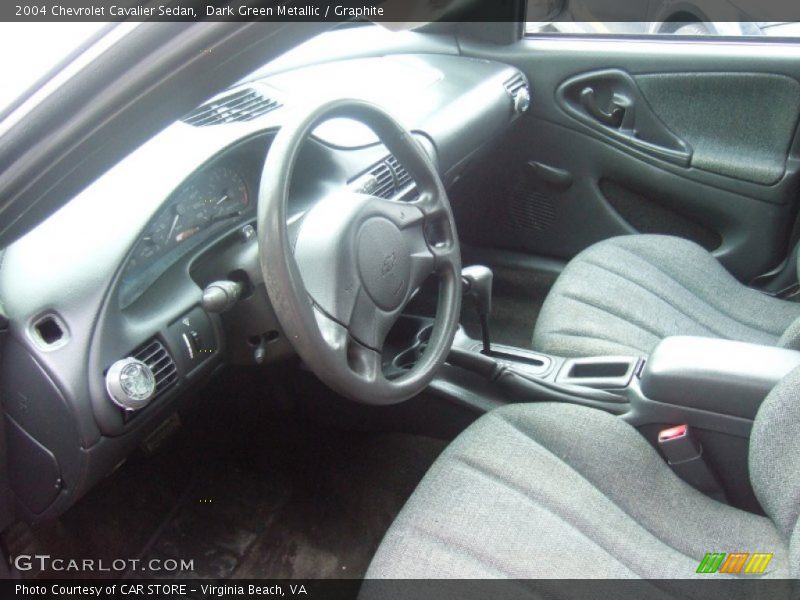 Dark Green Metallic / Graphite 2004 Chevrolet Cavalier Sedan