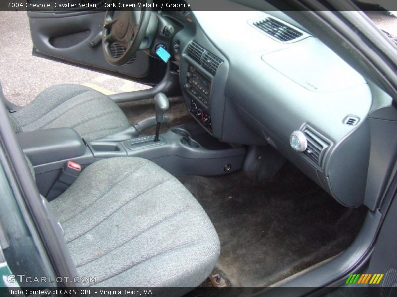 Dark Green Metallic / Graphite 2004 Chevrolet Cavalier Sedan