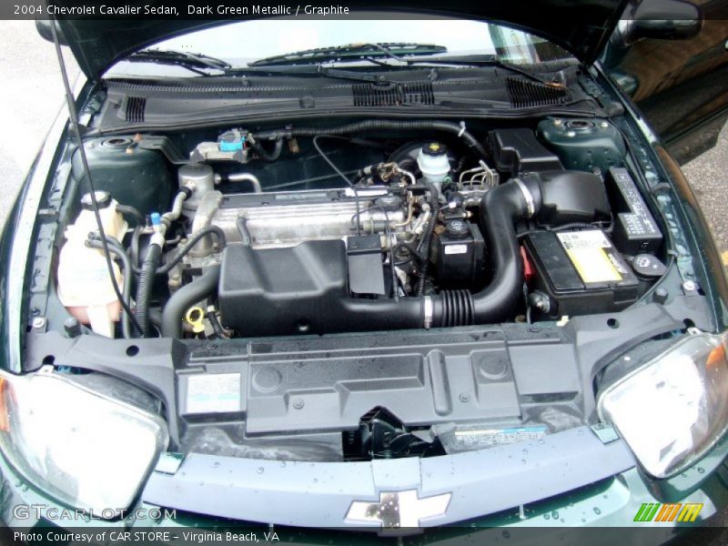 Dark Green Metallic / Graphite 2004 Chevrolet Cavalier Sedan