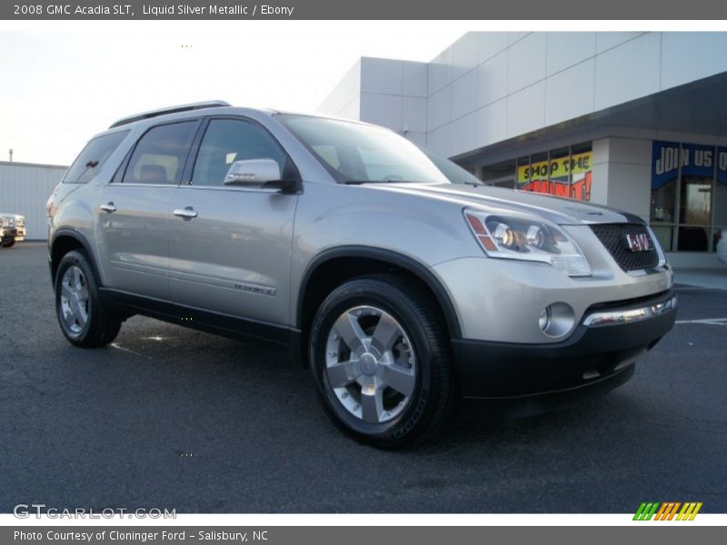 Liquid Silver Metallic / Ebony 2008 GMC Acadia SLT