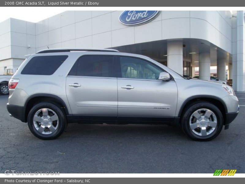 Liquid Silver Metallic / Ebony 2008 GMC Acadia SLT