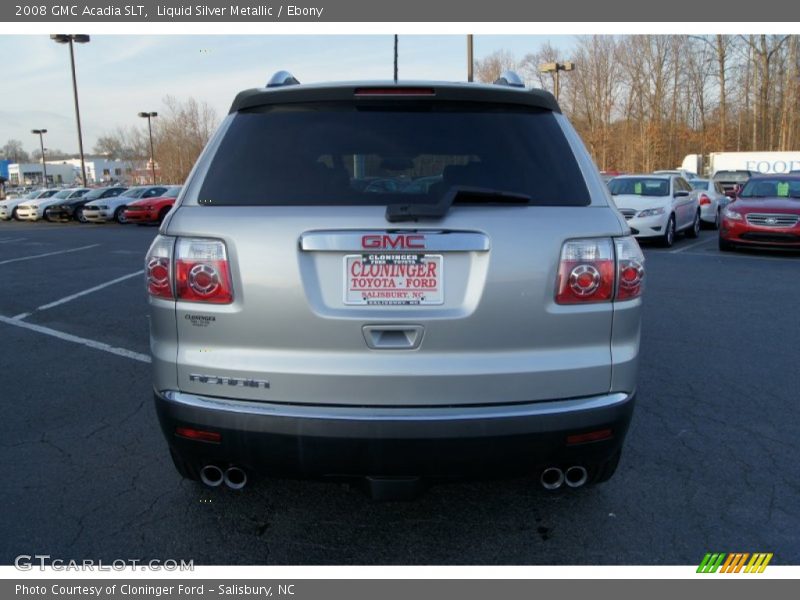 Liquid Silver Metallic / Ebony 2008 GMC Acadia SLT