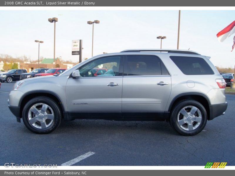 Liquid Silver Metallic / Ebony 2008 GMC Acadia SLT