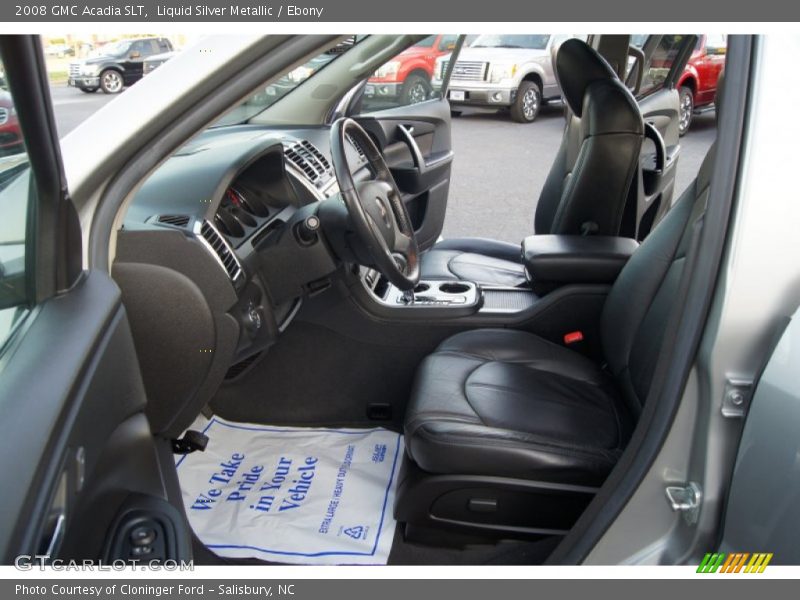 Liquid Silver Metallic / Ebony 2008 GMC Acadia SLT