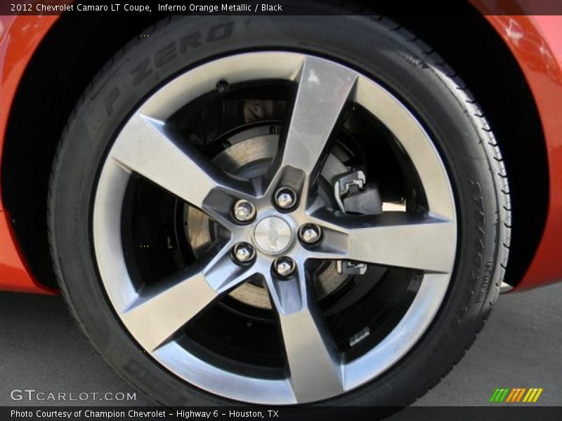 Inferno Orange Metallic / Black 2012 Chevrolet Camaro LT Coupe