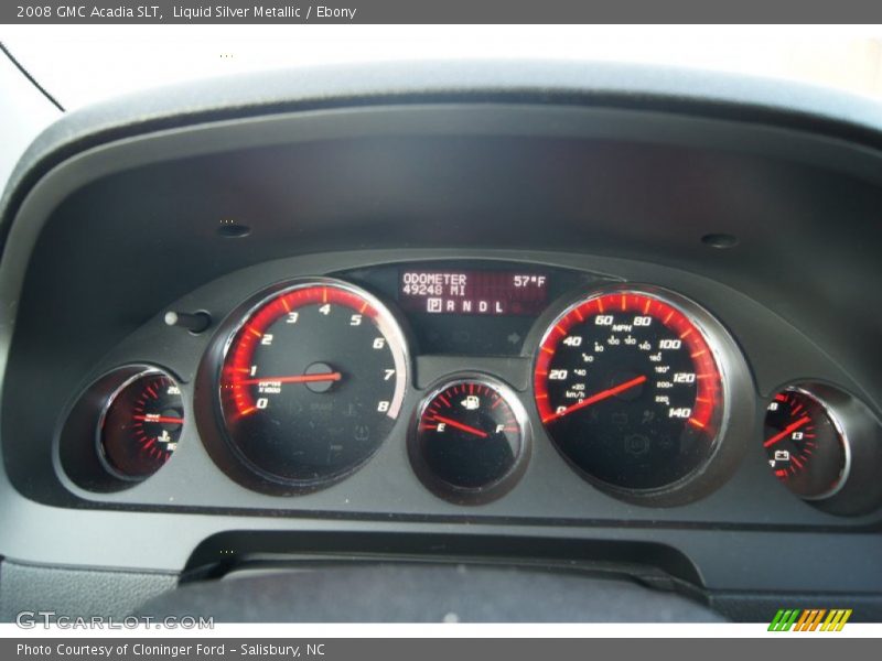 Liquid Silver Metallic / Ebony 2008 GMC Acadia SLT