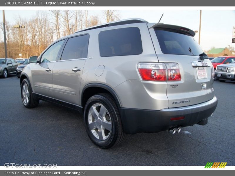 Liquid Silver Metallic / Ebony 2008 GMC Acadia SLT