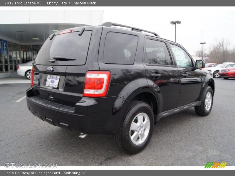 Ebony Black / Charcoal Black 2012 Ford Escape XLT