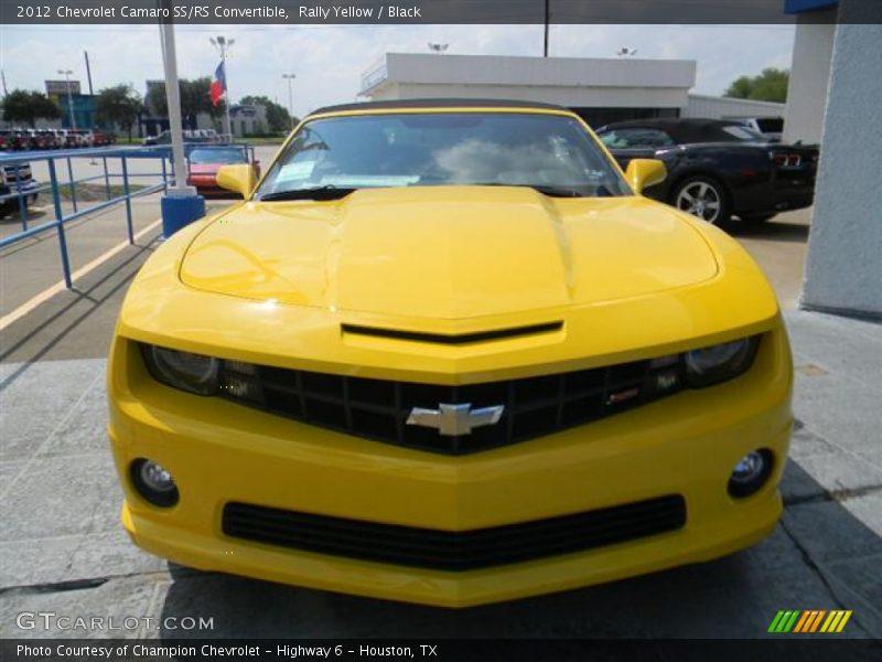 Rally Yellow / Black 2012 Chevrolet Camaro SS/RS Convertible