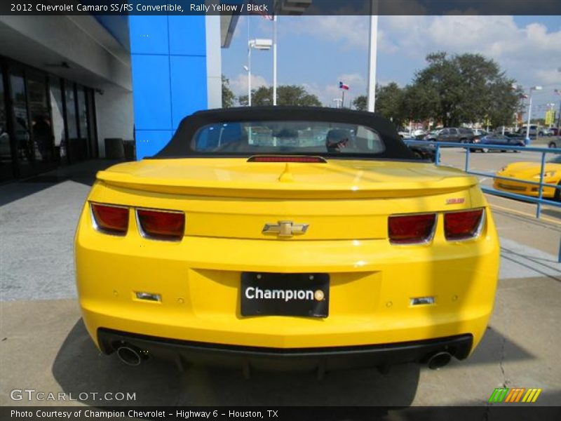 Rally Yellow / Black 2012 Chevrolet Camaro SS/RS Convertible