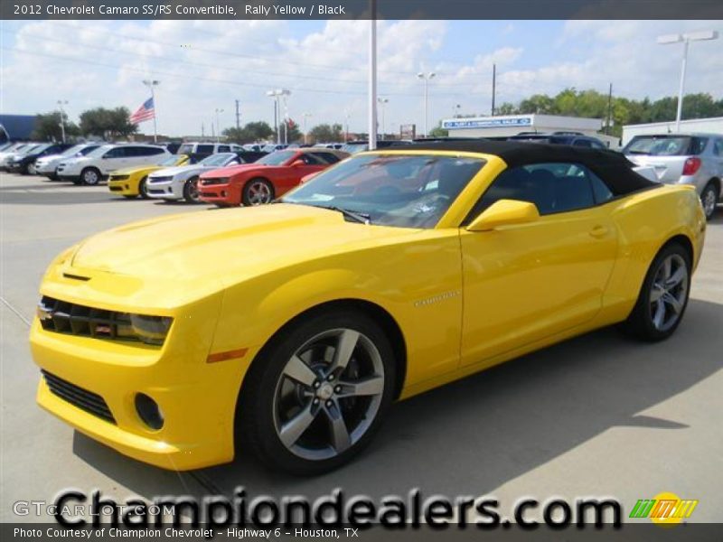 Rally Yellow / Black 2012 Chevrolet Camaro SS/RS Convertible