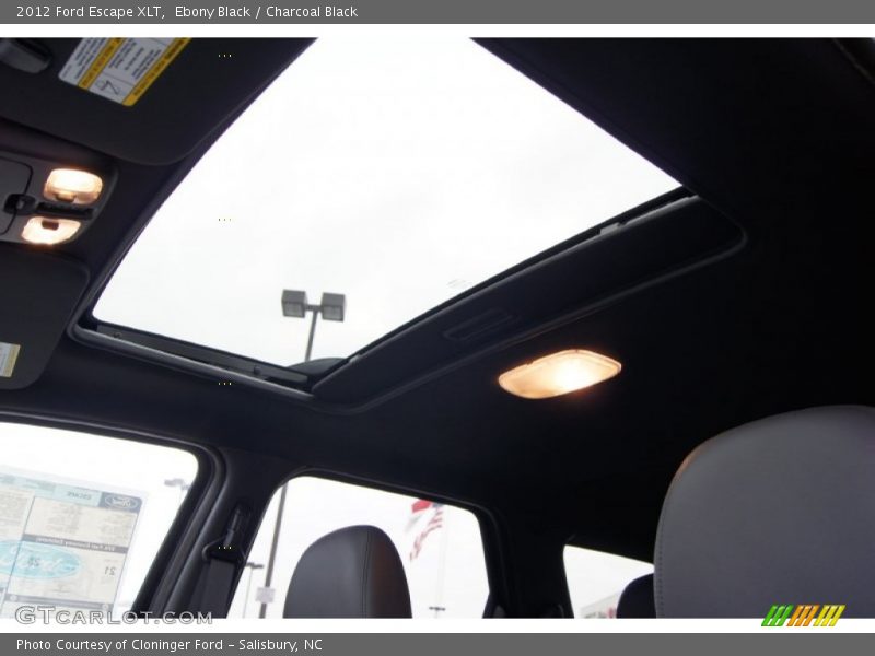 Ebony Black / Charcoal Black 2012 Ford Escape XLT