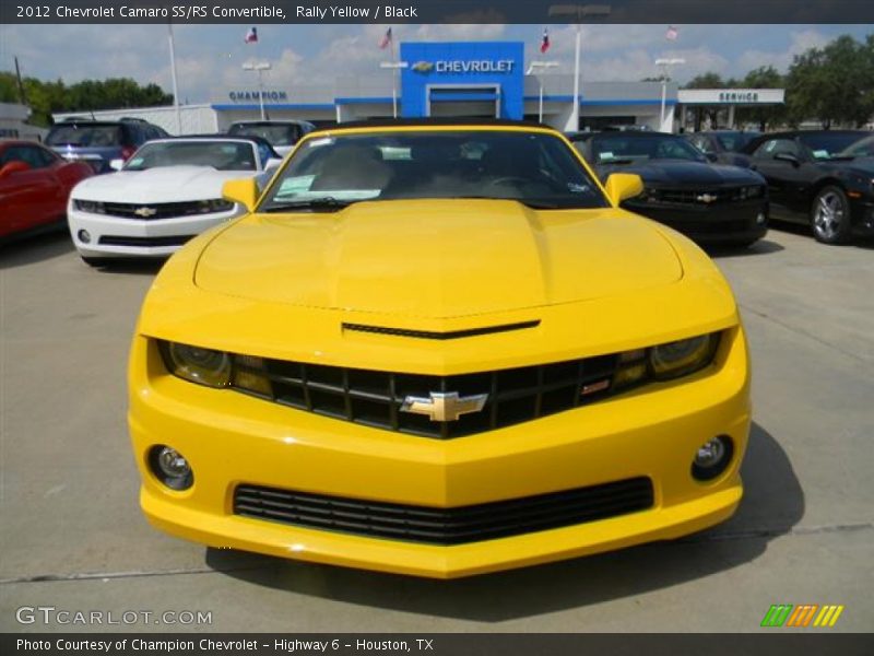 Rally Yellow / Black 2012 Chevrolet Camaro SS/RS Convertible