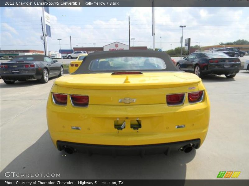 Rally Yellow / Black 2012 Chevrolet Camaro SS/RS Convertible