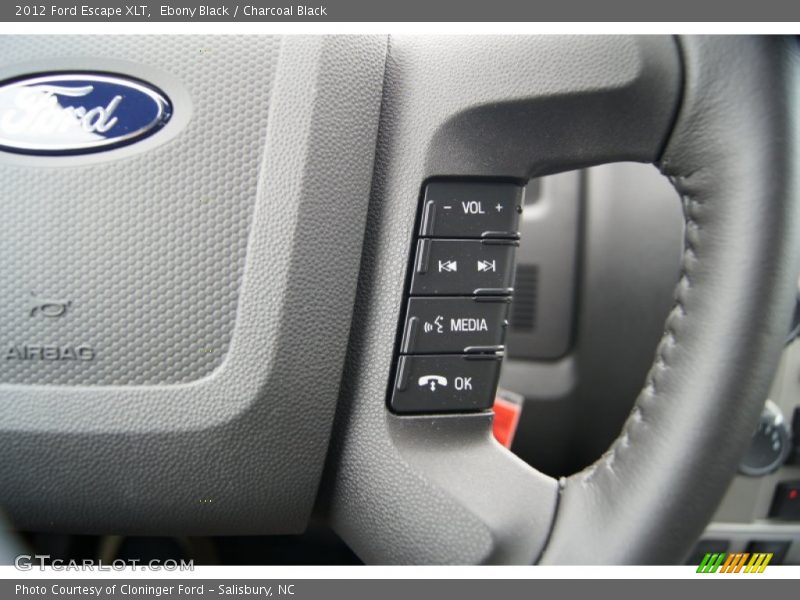 Ebony Black / Charcoal Black 2012 Ford Escape XLT