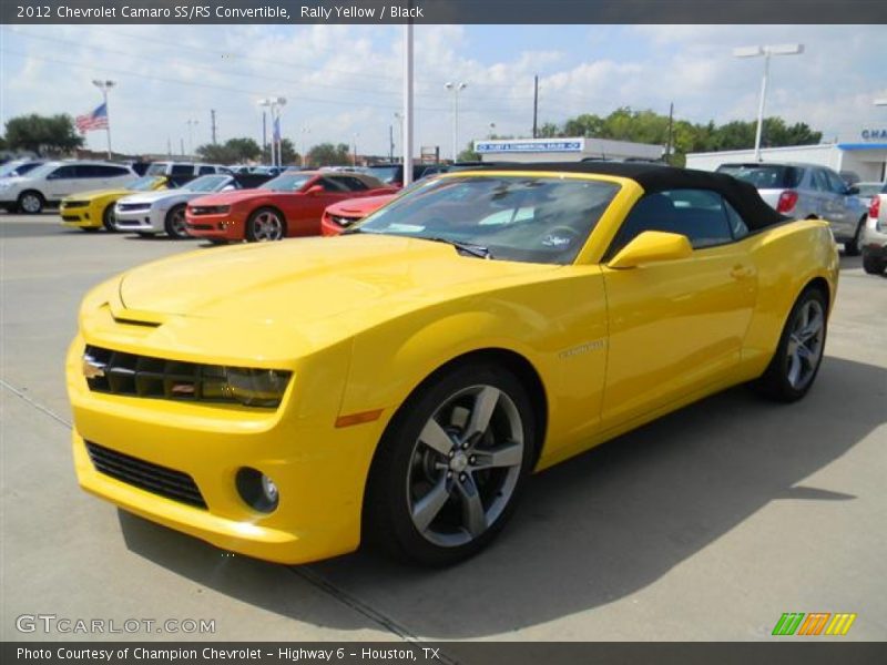 Rally Yellow / Black 2012 Chevrolet Camaro SS/RS Convertible