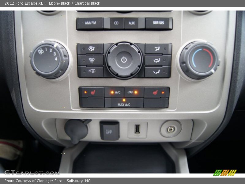 Ebony Black / Charcoal Black 2012 Ford Escape XLT