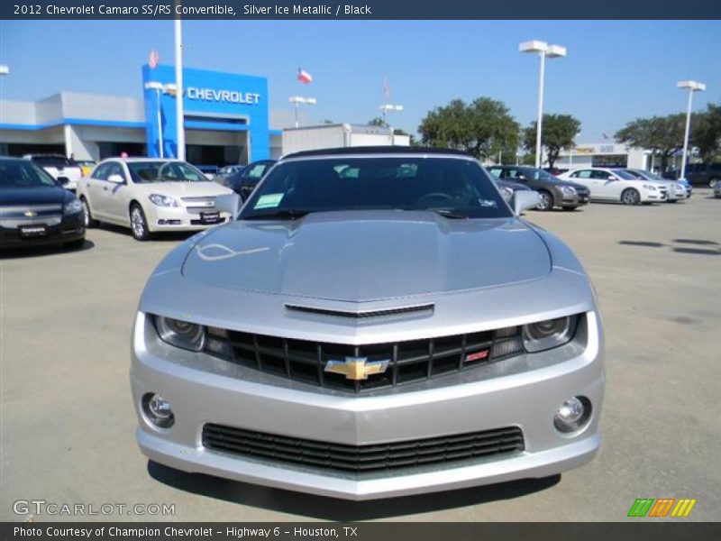 Silver Ice Metallic / Black 2012 Chevrolet Camaro SS/RS Convertible
