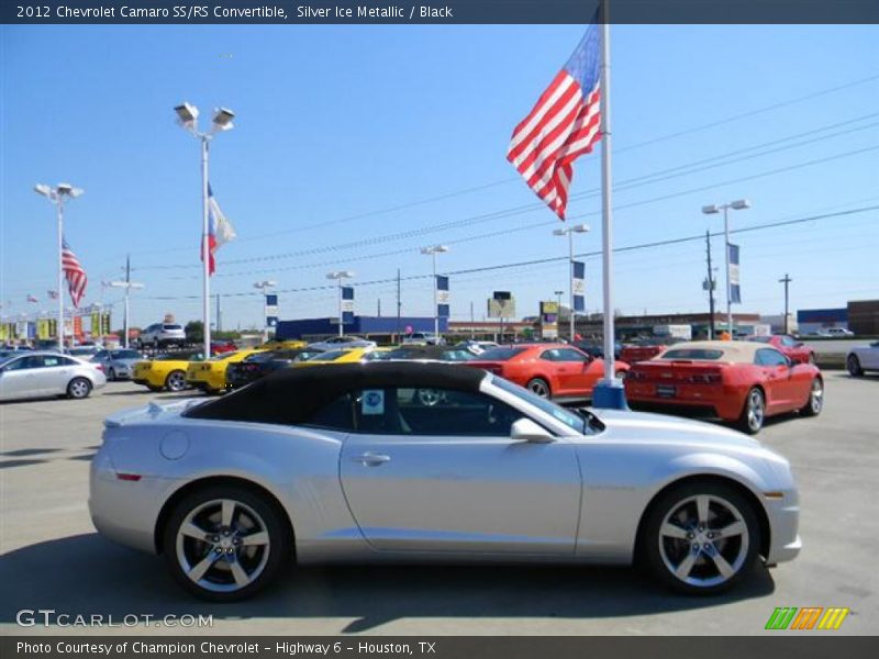 Silver Ice Metallic / Black 2012 Chevrolet Camaro SS/RS Convertible
