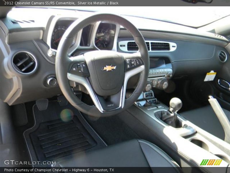 Silver Ice Metallic / Black 2012 Chevrolet Camaro SS/RS Convertible
