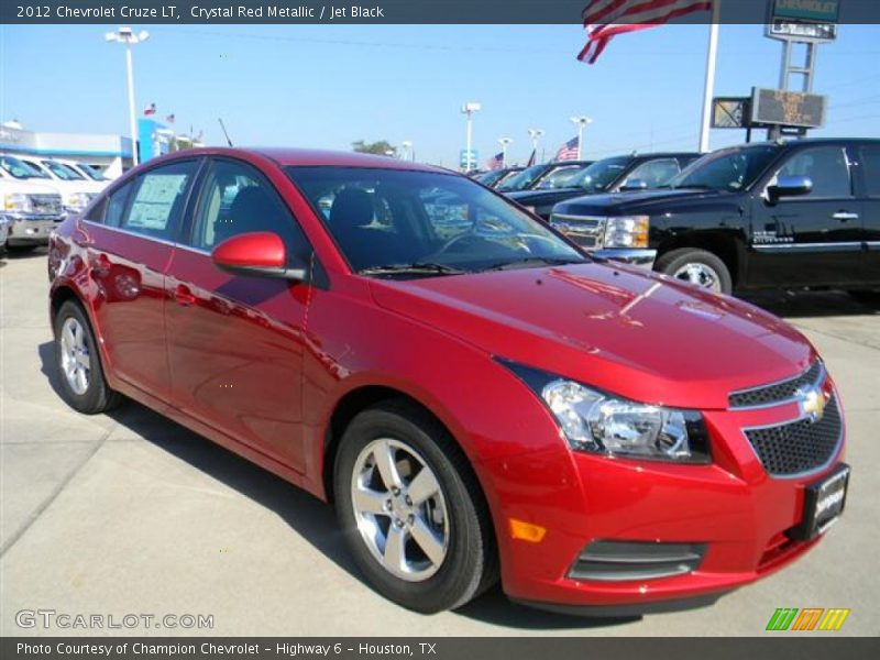 Crystal Red Metallic / Jet Black 2012 Chevrolet Cruze LT