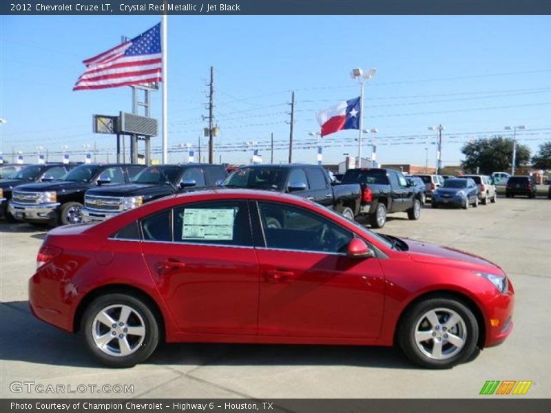 Crystal Red Metallic / Jet Black 2012 Chevrolet Cruze LT