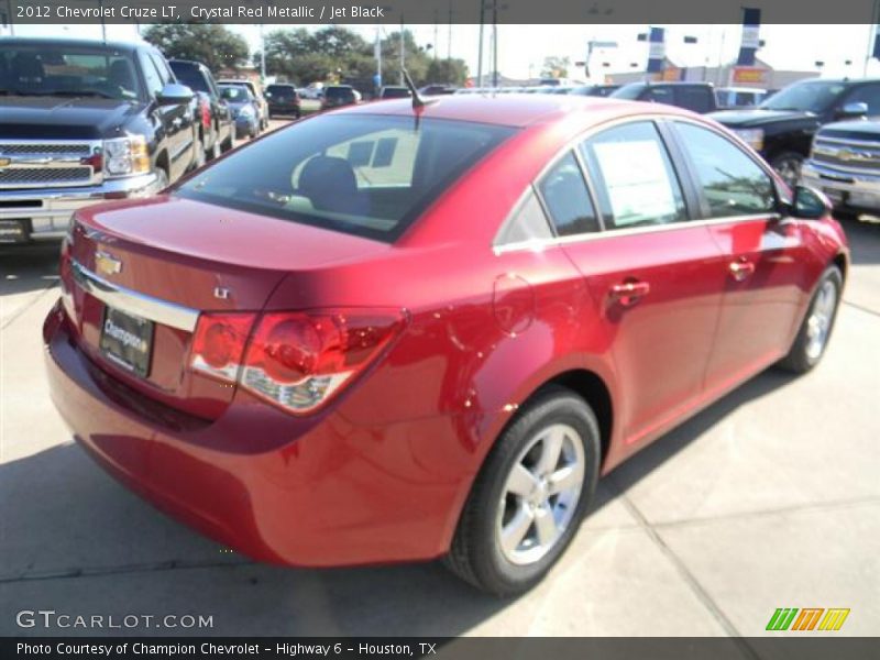 Crystal Red Metallic / Jet Black 2012 Chevrolet Cruze LT