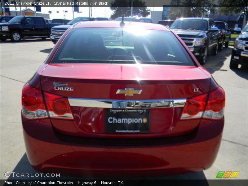 Crystal Red Metallic / Jet Black 2012 Chevrolet Cruze LT