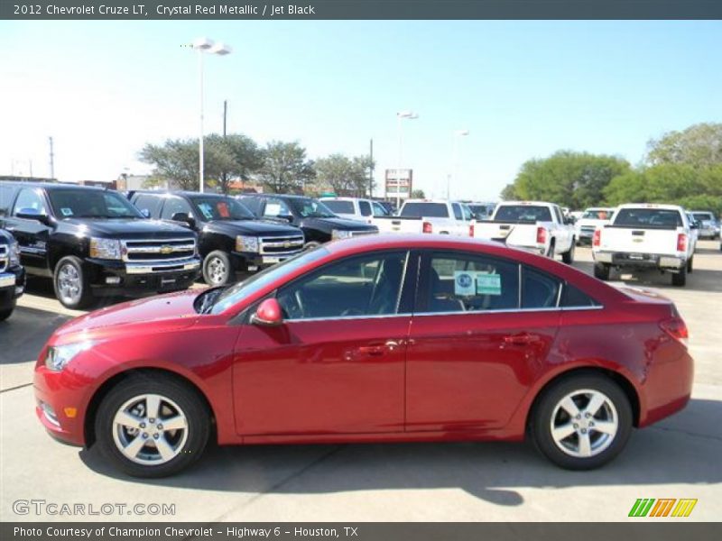 Crystal Red Metallic / Jet Black 2012 Chevrolet Cruze LT