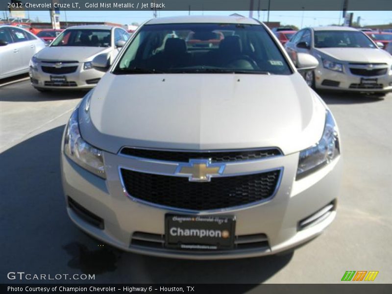 Gold Mist Metallic / Jet Black 2012 Chevrolet Cruze LT