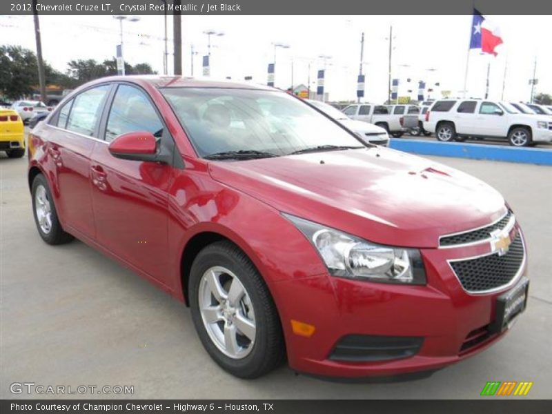 Crystal Red Metallic / Jet Black 2012 Chevrolet Cruze LT