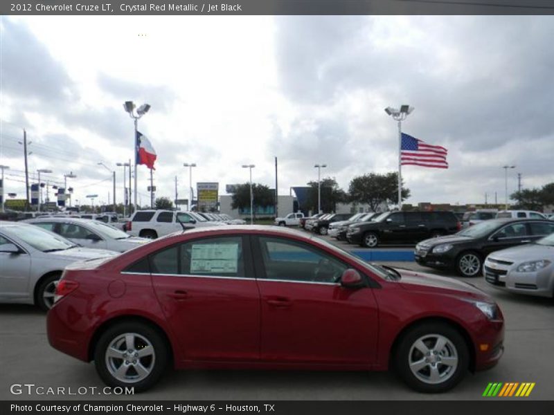 Crystal Red Metallic / Jet Black 2012 Chevrolet Cruze LT