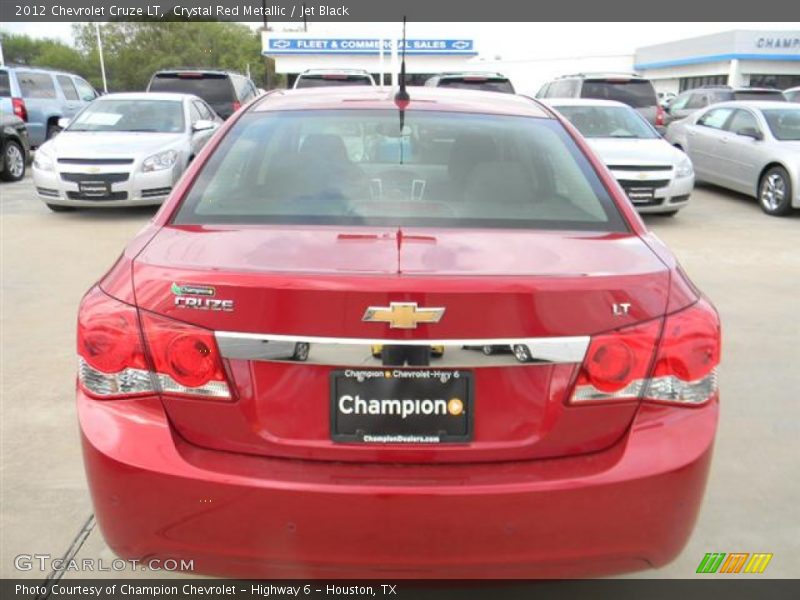 Crystal Red Metallic / Jet Black 2012 Chevrolet Cruze LT