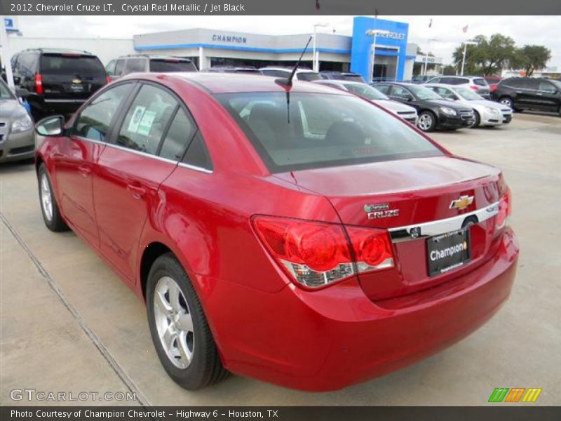 Crystal Red Metallic / Jet Black 2012 Chevrolet Cruze LT