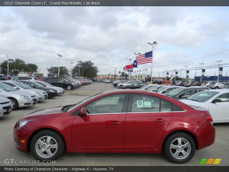 Crystal Red Metallic / Jet Black 2012 Chevrolet Cruze LT