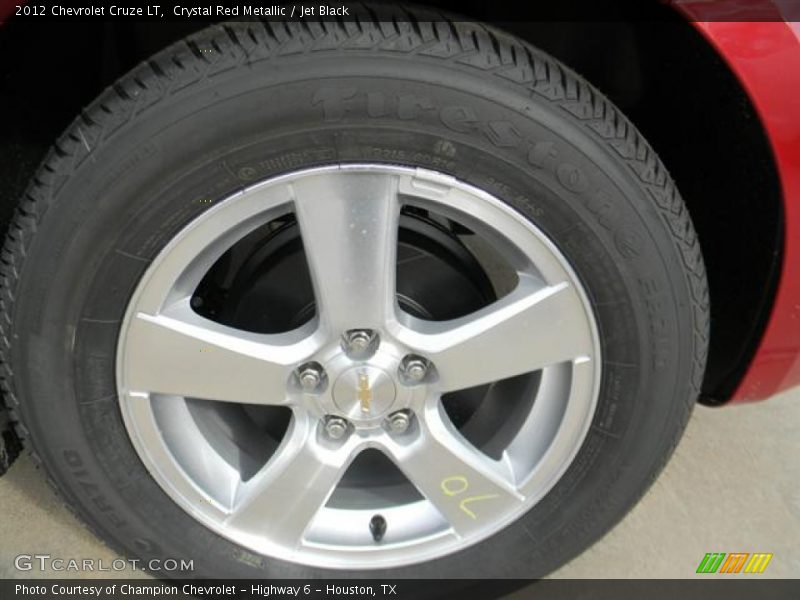 Crystal Red Metallic / Jet Black 2012 Chevrolet Cruze LT