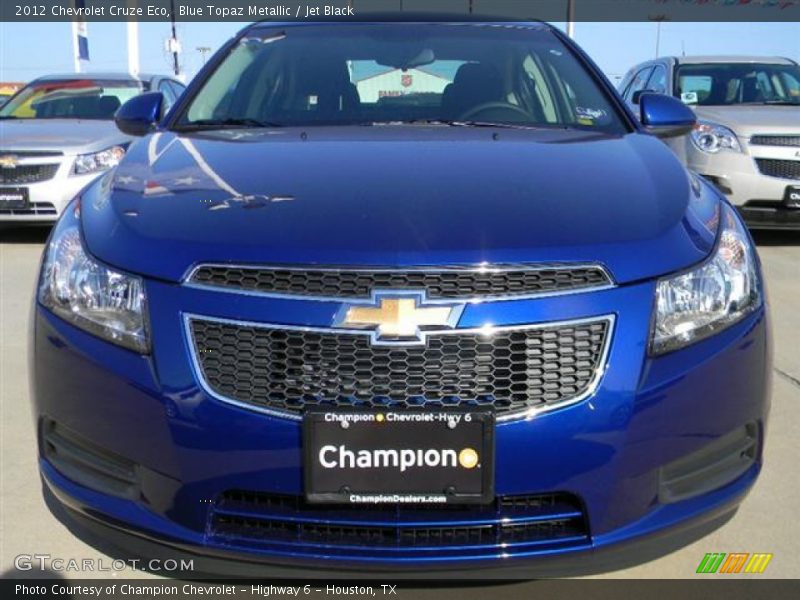 Blue Topaz Metallic / Jet Black 2012 Chevrolet Cruze Eco