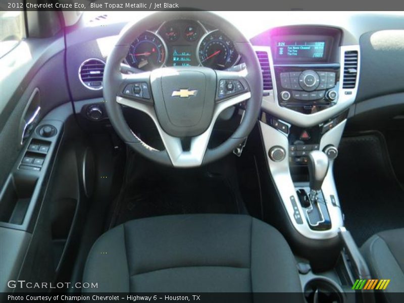 Blue Topaz Metallic / Jet Black 2012 Chevrolet Cruze Eco